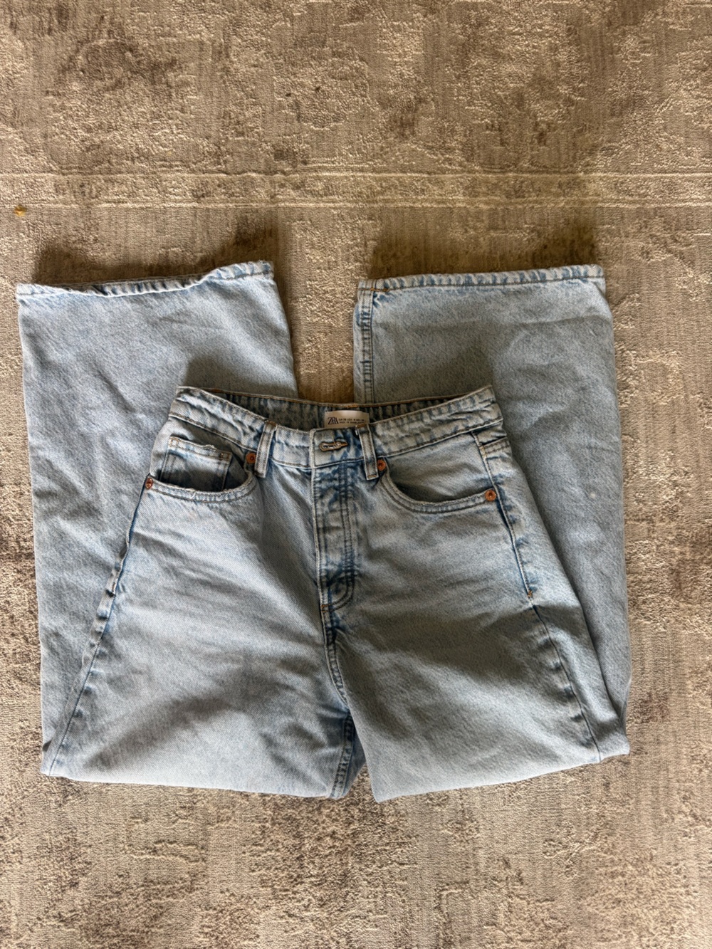 Zara Light Blue Relaxed Men's Jeans
